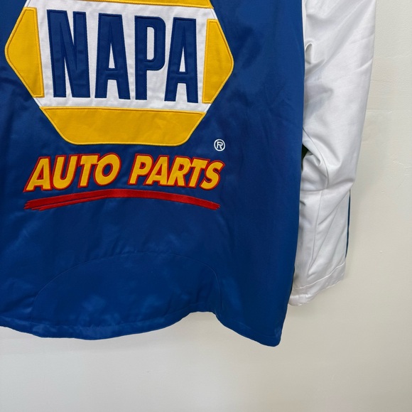 NAPA Auto Parts Blue and White Racing Jacket - Picture 5 of 9